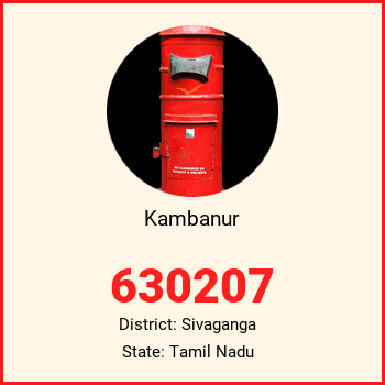 Kambanur pin code, district Sivaganga in Tamil Nadu