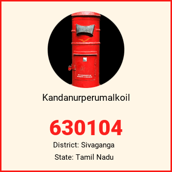 Kandanurperumalkoil pin code, district Sivaganga in Tamil Nadu