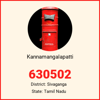 Kannamangalapatti pin code, district Sivaganga in Tamil Nadu
