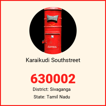 Karaikudi Southstreet pin code, district Sivaganga in Tamil Nadu
