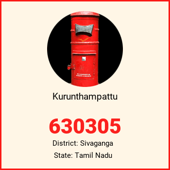 Kurunthampattu pin code, district Sivaganga in Tamil Nadu
