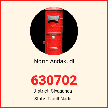 North Andakudi pin code, district Sivaganga in Tamil Nadu