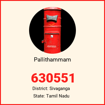 Pallithammam pin code, district Sivaganga in Tamil Nadu