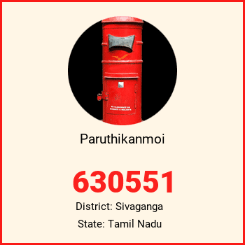 Paruthikanmoi pin code, district Sivaganga in Tamil Nadu