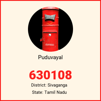 Puduvayal pin code, district Sivaganga in Tamil Nadu