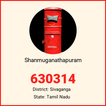 Shanmuganathapuram pin code, district Sivaganga in Tamil Nadu