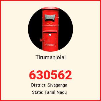 Tirumanjolai pin code, district Sivaganga in Tamil Nadu