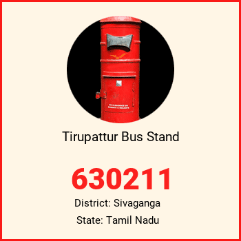 Tirupattur Bus Stand pin code, district Sivaganga in Tamil Nadu