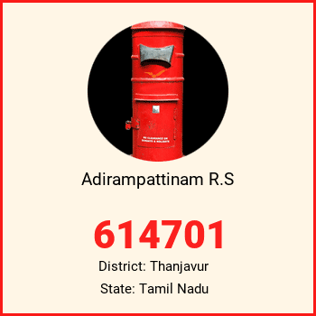 Adirampattinam R.S pin code, district Thanjavur in Tamil Nadu