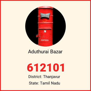 Aduthurai Bazar pin code, district Thanjavur in Tamil Nadu