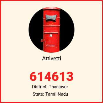 Attivetti pin code, district Thanjavur in Tamil Nadu