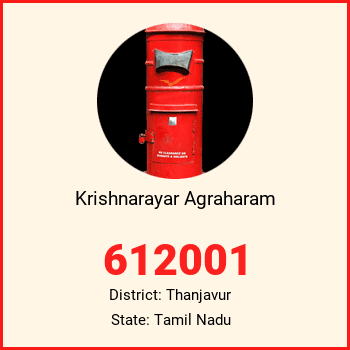 Krishnarayar Agraharam pin code, district Thanjavur in Tamil Nadu