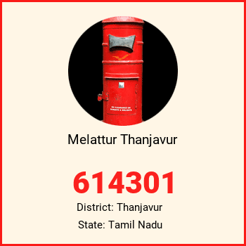 Melattur Thanjavur pin code, district Thanjavur in Tamil Nadu