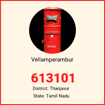 Vellamperambur pin code, district Thanjavur in Tamil Nadu