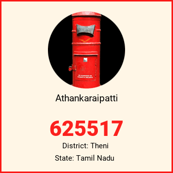 Athankaraipatti pin code, district Theni in Tamil Nadu