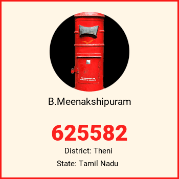 B.Meenakshipuram pin code, district Theni in Tamil Nadu
