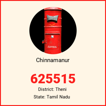Chinnamanur pin code, district Theni in Tamil Nadu