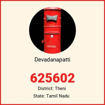 Devadanapatti pin code, district Theni in Tamil Nadu