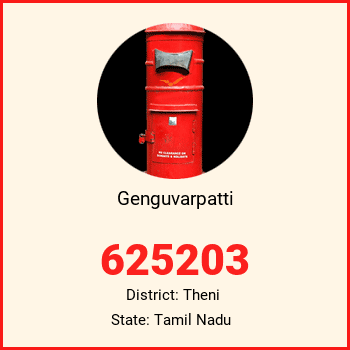 Genguvarpatti pin code, district Theni in Tamil Nadu