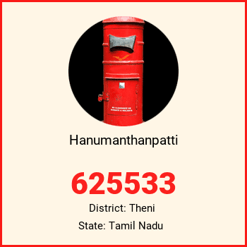 Hanumanthanpatti pin code, district Theni in Tamil Nadu