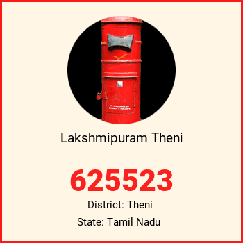 Lakshmipuram Theni pin code, district Theni in Tamil Nadu