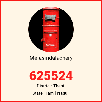Melasindalachery pin code, district Theni in Tamil Nadu