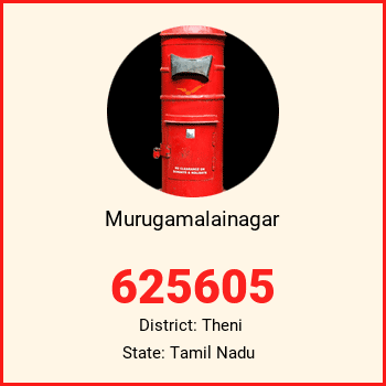 Murugamalainagar pin code, district Theni in Tamil Nadu