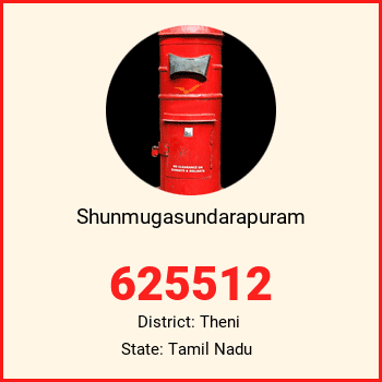 Shunmugasundarapuram pin code, district Theni in Tamil Nadu