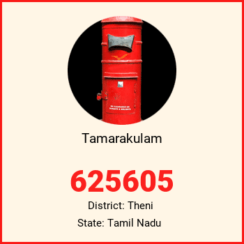 Tamarakulam pin code, district Theni in Tamil Nadu