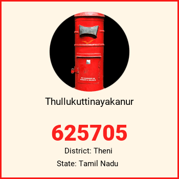 Thullukuttinayakanur pin code, district Theni in Tamil Nadu