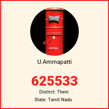 U.Ammapatti pin code, district Theni in Tamil Nadu