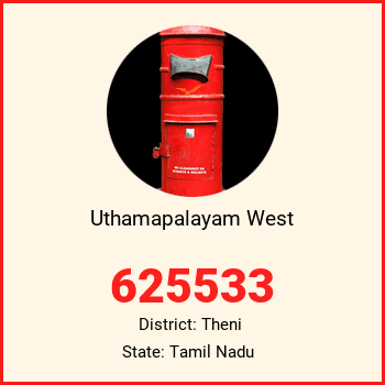 Uthamapalayam West pin code, district Theni in Tamil Nadu