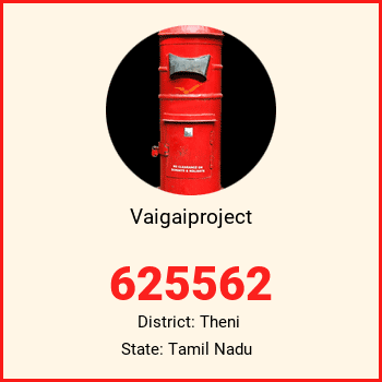 Vaigaiproject pin code, district Theni in Tamil Nadu