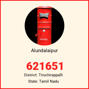 Alundalaipur pin code, district Tiruchirappalli in Tamil Nadu