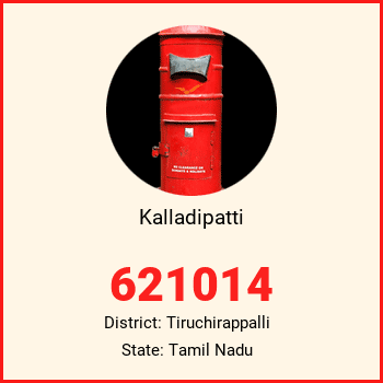 Kalladipatti pin code, district Tiruchirappalli in Tamil Nadu