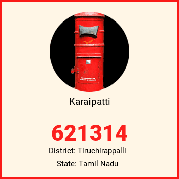 Karaipatti pin code, district Tiruchirappalli in Tamil Nadu