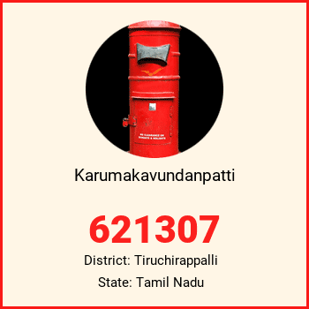 Karumakavundanpatti pin code, district Tiruchirappalli in Tamil Nadu