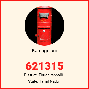 Karungulam pin code, district Tiruchirappalli in Tamil Nadu