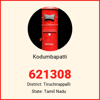 Kodumbapatti pin code, district Tiruchirappalli in Tamil Nadu
