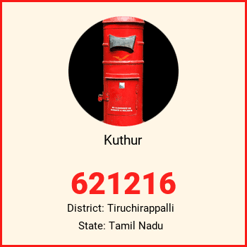 Kuthur pin code, district Tiruchirappalli in Tamil Nadu