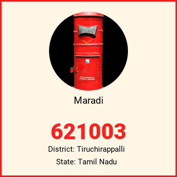 Maradi pin code, district Tiruchirappalli in Tamil Nadu