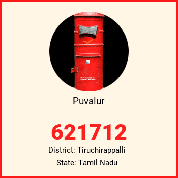Puvalur pin code, district Tiruchirappalli in Tamil Nadu