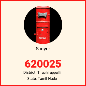 Suriyur pin code, district Tiruchirappalli in Tamil Nadu