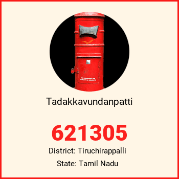 Tadakkavundanpatti pin code, district Tiruchirappalli in Tamil Nadu