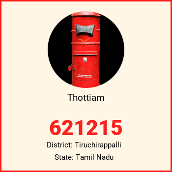 Thottiam pin code, district Tiruchirappalli in Tamil Nadu