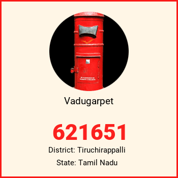 Vadugarpet pin code, district Tiruchirappalli in Tamil Nadu