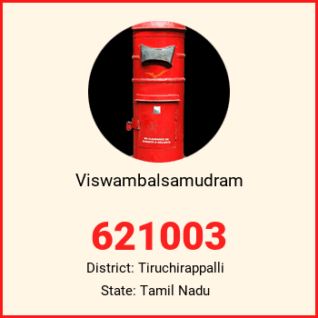 Viswambalsamudram pin code, district Tiruchirappalli in Tamil Nadu
