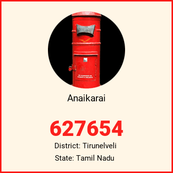 Anaikarai pin code, district Tirunelveli in Tamil Nadu
