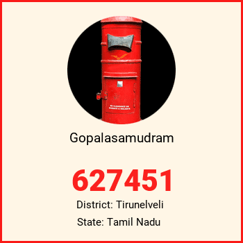 Gopalasamudram pin code, district Tirunelveli in Tamil Nadu