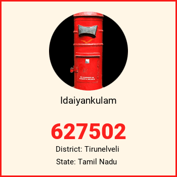 Idaiyankulam pin code, district Tirunelveli in Tamil Nadu